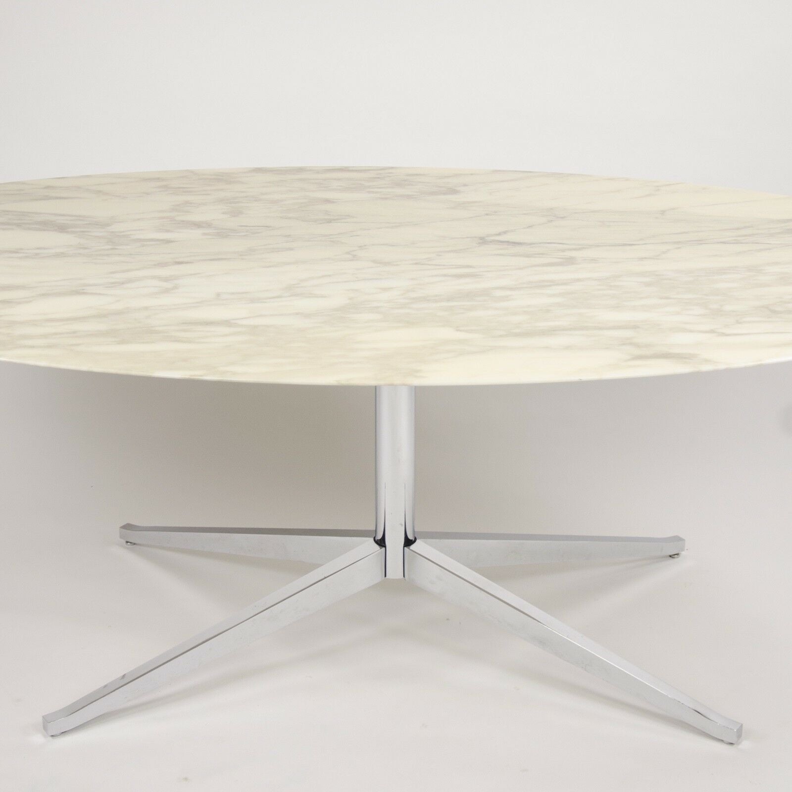 SOLD 2007 Florence Knoll 78in Arabescato Marble Dining Conference Table