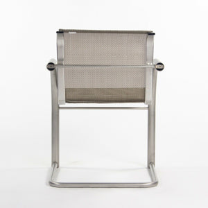 2001 Prototype Richard Schultz 2002 Collection Stainless Mesh Cantilever Dining Chair