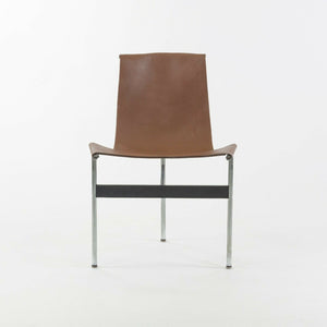 Katavolos Littel and Kelley T Chairs for Laverne International in Brown Leather