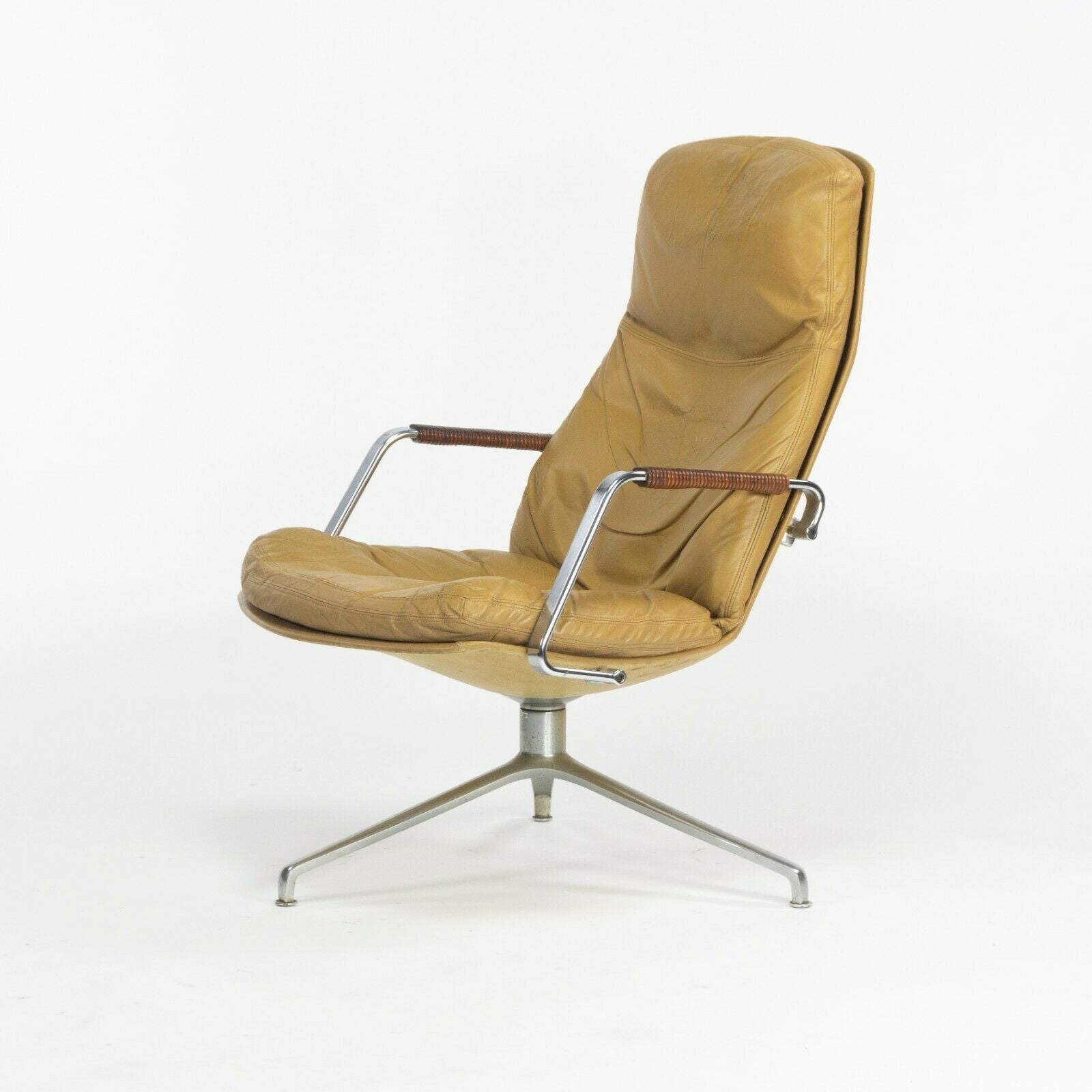 1960s Fabricius and Kastholm Kill International FK86 Lounge Chair in Tan Leather