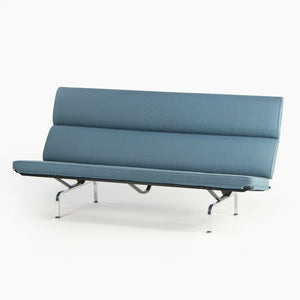 2006 Herman Miller by Ray and Charles Eames Sofa Compact Blue Fabric Upholstery