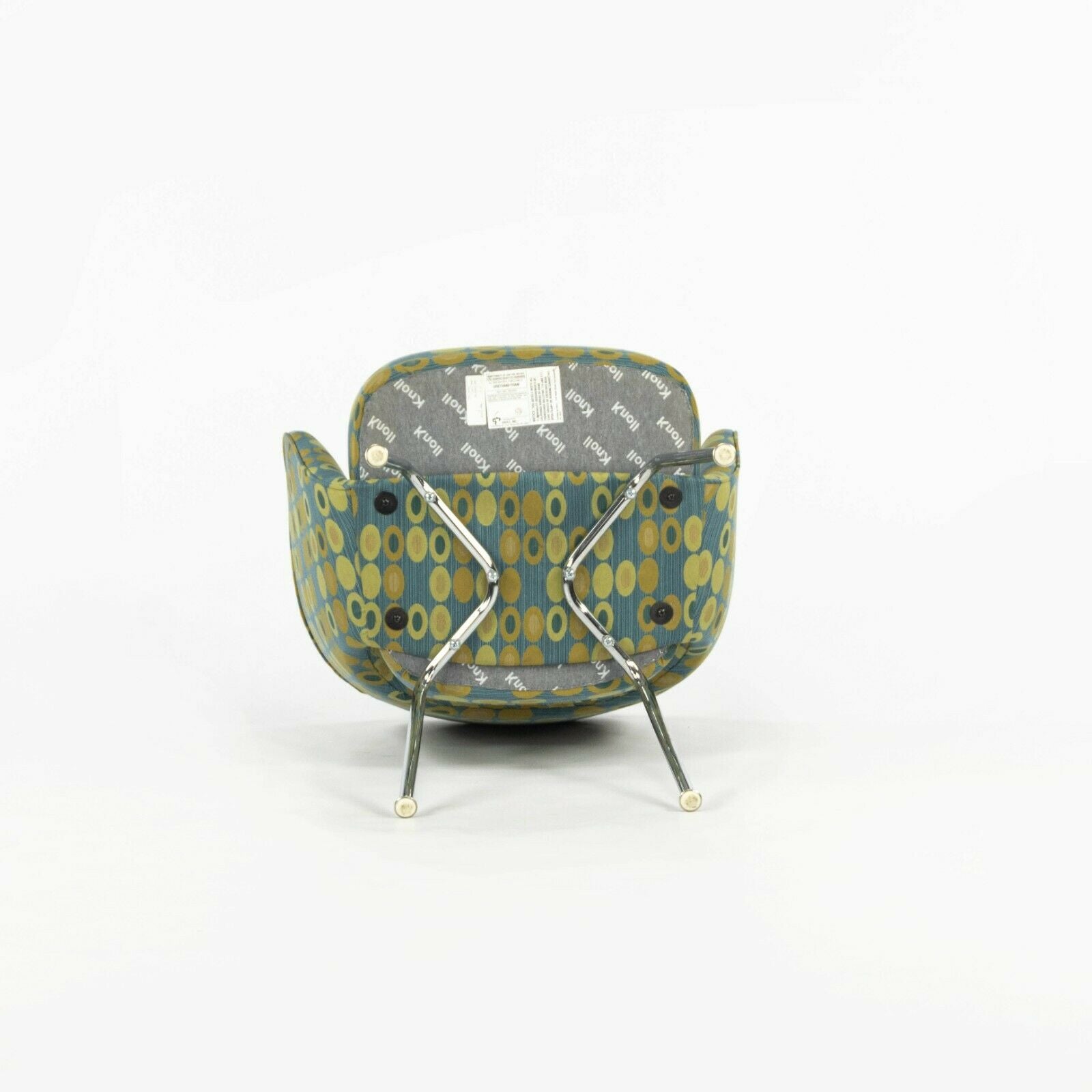 2008 Eero Saarinen for Knoll Executive Dining Arm Chair Abacus Fabric 4x Avail