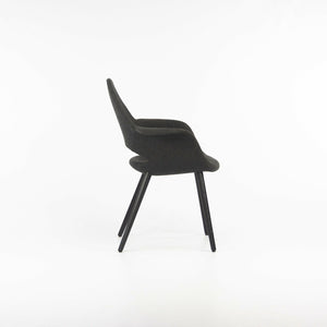 2010s Charles Eames & Eero Saarinen Organic Chairs by Vitra in Dark Gray Fabric