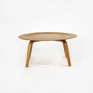 2006 Herman Miller Ray & Charles Eames CTW Round Coffee Table Wood in White Ash