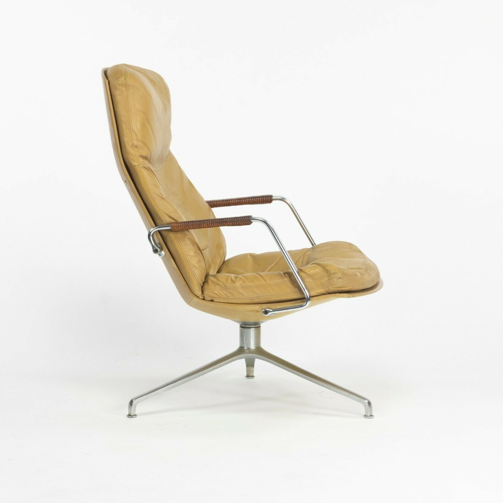 1960s Fabricius and Kastholm Kill International FK86 Lounge Chair in Tan Leather