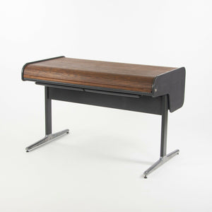 SOLD 1970s George Nelson for Herman Miller Action Office Roll Top Desk w/ Dark Oak