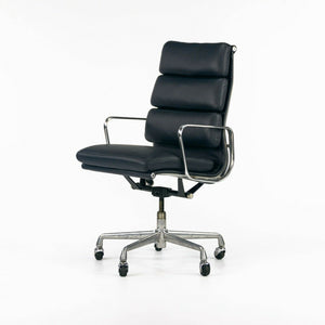 SOLD 1990s Herman Miller Eames Aluminum Group Soft Pad Executive Desk Chair in Blue