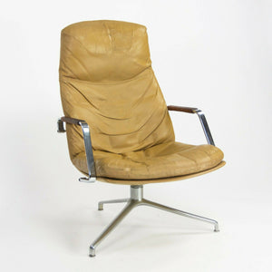 1960s Fabricius and Kastholm Kill International FK86 Lounge Chair in Tan Leather