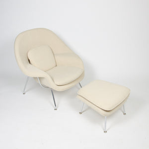 SOLD Eero Saarinen Womb Chair Knoll International Mid-Size Ivory Cato Fabric MINT!