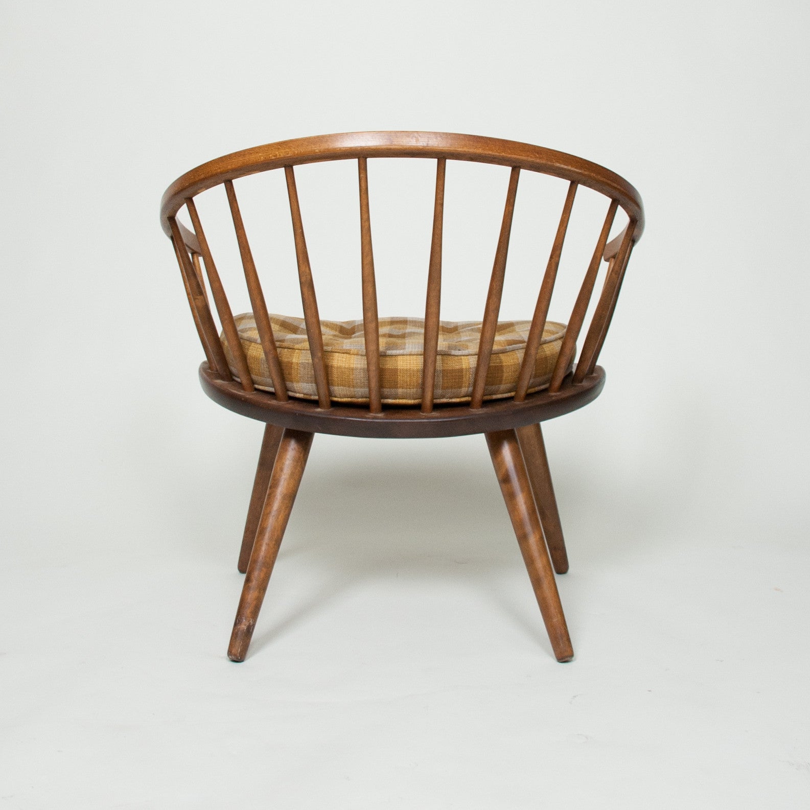 SOLD Round Chair By Yngve Ekstrom Arka Vintage Maple Armchair, Made In Sweden