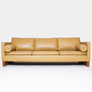 SOLD Mies Van Der Rohe For Knoll Leather Sofa Vintage RARE