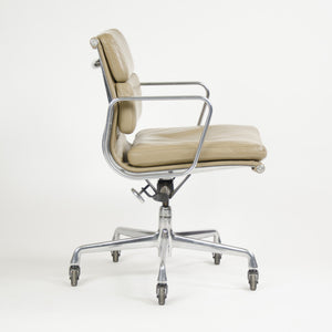 SOLD Herman Miller Eames Soft Pad Aluminum Group Chair Tan Leather 2000's 1x Avail