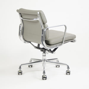 SOLD 2011 Herman Miller Eames Aluminum Group Soft Pad Desk Chair in Grey Leather 8x Available