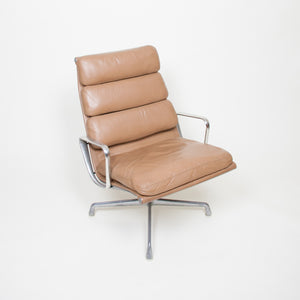 SOLD Eames Herman Miller Soft Pad Lounge Chair Tan Leather