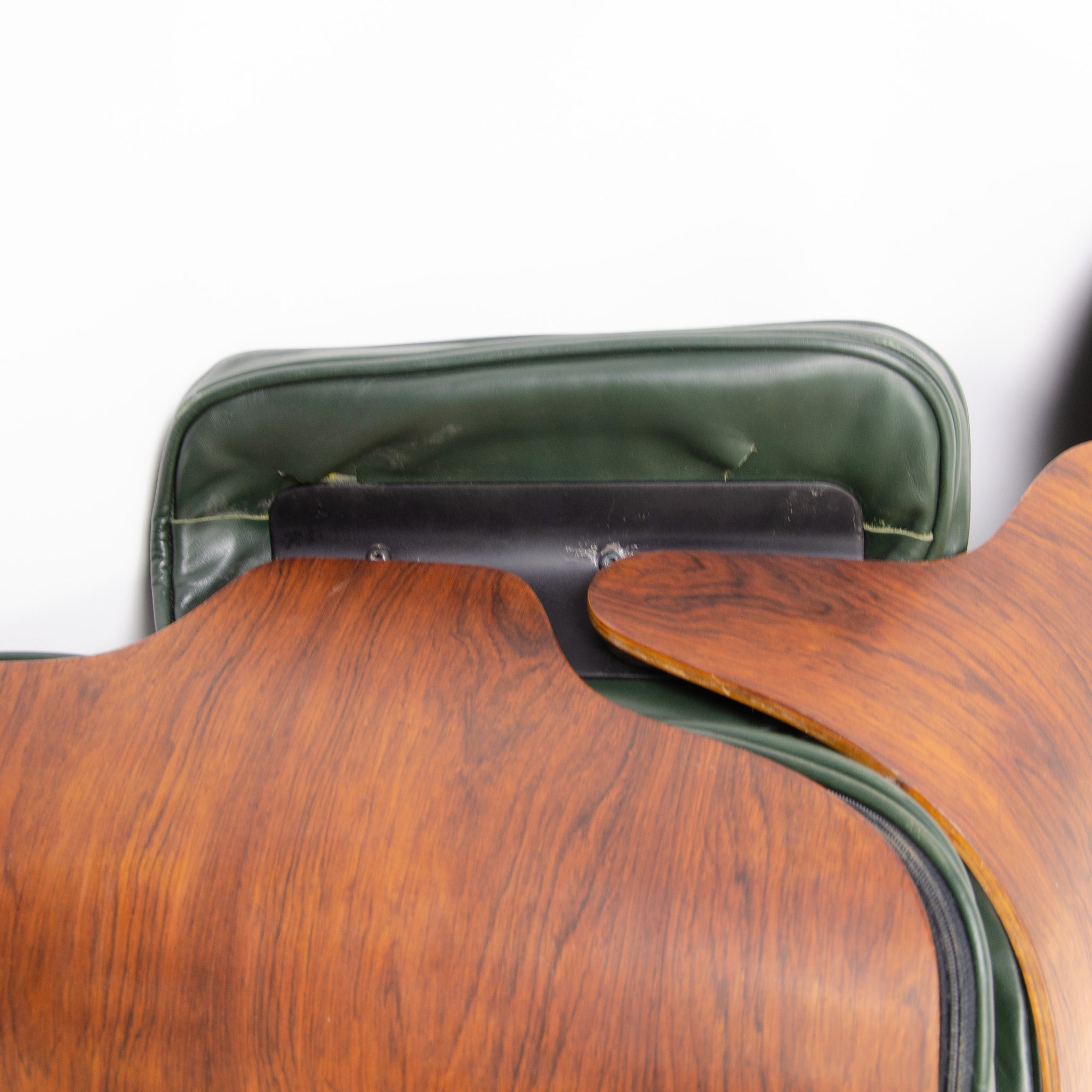 SOLD 1960's Herman Miller Eames Lounge Chair & Ottoman Rosewood 670 671 Green Leather