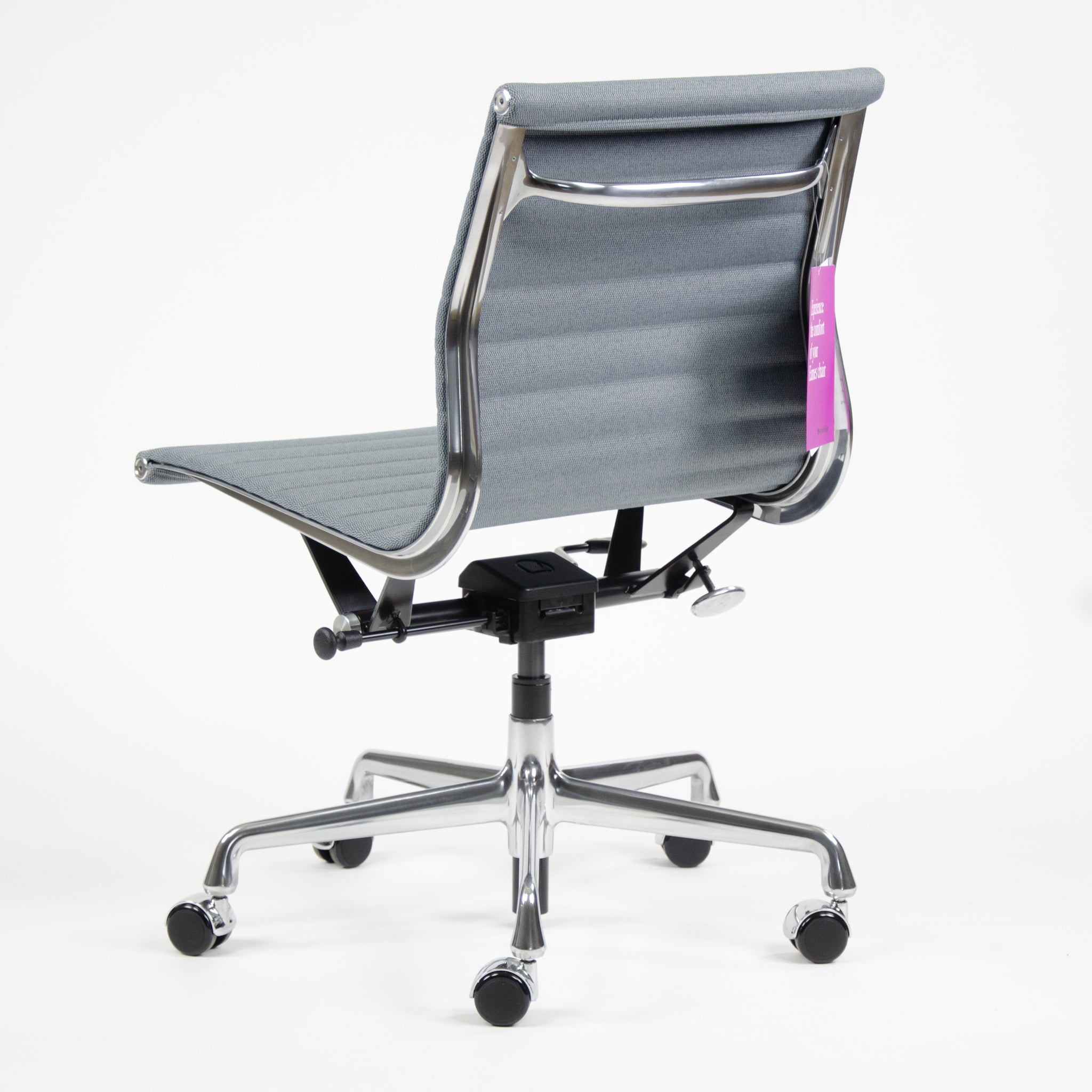 SOLD Pneumatic Eames Herman Miller Low Back Aluminum Group Chair