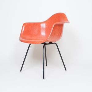 SOLD Eames 1950's Herman Miller Red / Orange Fiberglass Shell Chair Arm Shell Mint