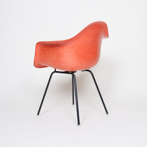 SOLD Eames 1950's Herman Miller Red / Orange Fiberglass Shell Chair Arm Shell Mint