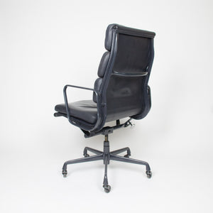 SOLD Dark Gray Eames Herman Miller Soft Pad High Back Aluminum Group Chair