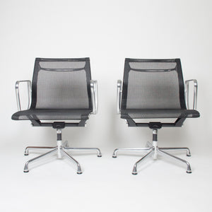 SOLD Eames Herman Miller 2009 Aluminum Group Desk Chairs in Mesh (1 Avail)