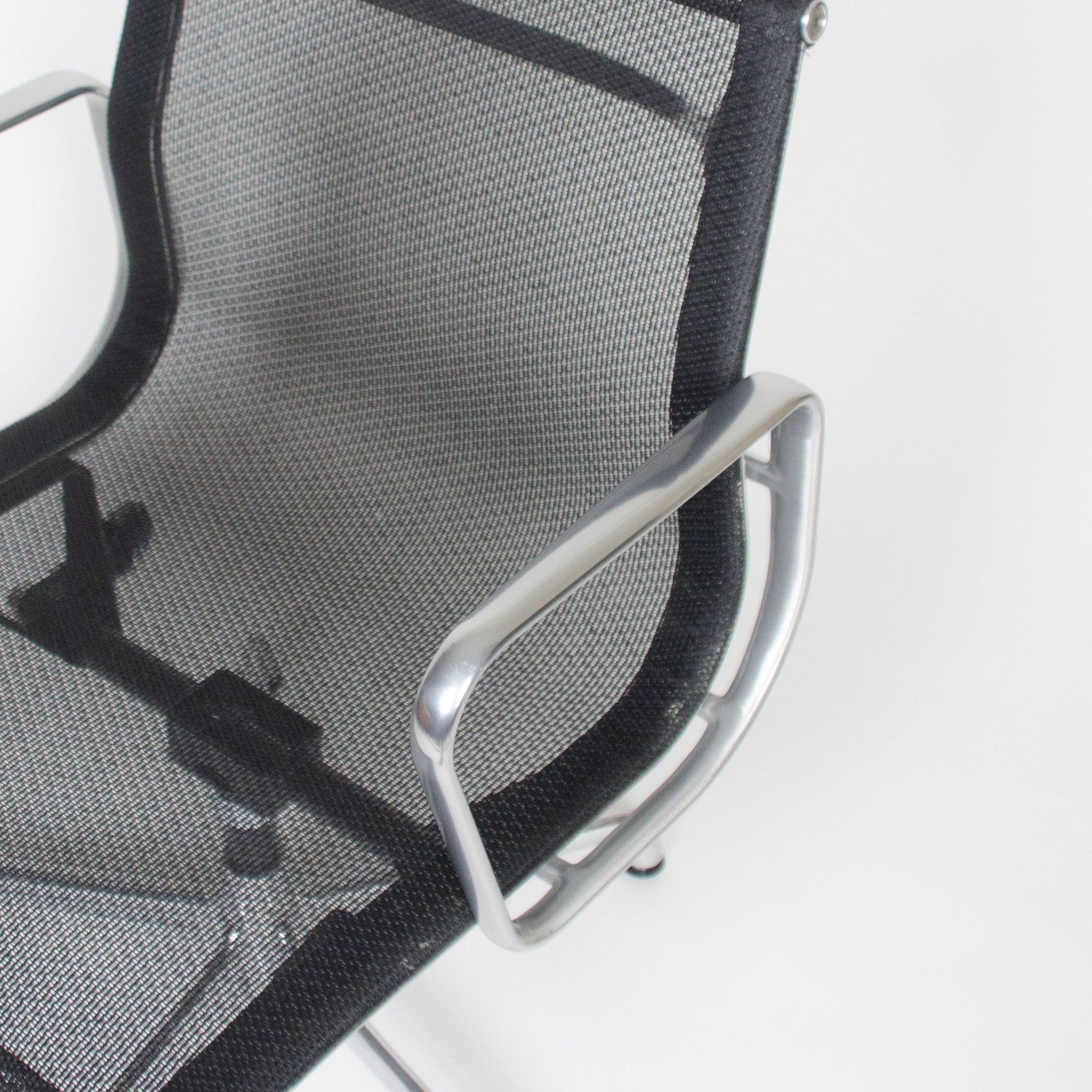 SOLD Eames Herman Miller 2009 Aluminum Group Desk Chairs in Mesh (1 Avail)