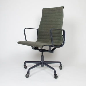 SOLD Eames Herman Miller Fabric High Executive Aluminum Group Desk Chairs