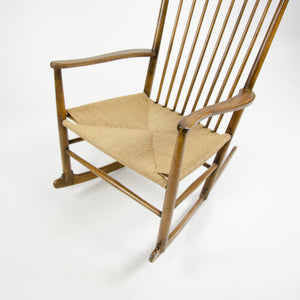 SOLD Hans Wegner J16 Rocking Chair Mobler FDB Denmark Kvist 1960's