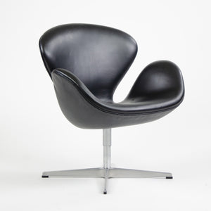 SOLD 2003 Arne Jacobsen Fritz Hansen Denmark Swan Chairs Leather Upholstery