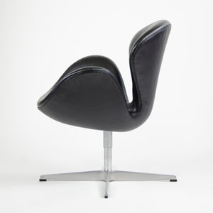 SOLD 2003 Arne Jacobsen Fritz Hansen Denmark Swan Chairs Leather Upholstery