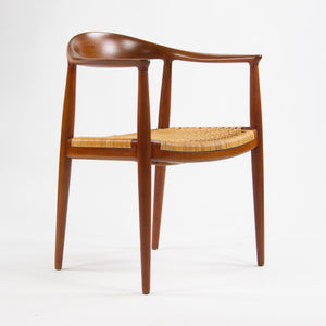 SOLD Hans Wegner Johannes Hansen Denmark The Chair Arm Chair Teak