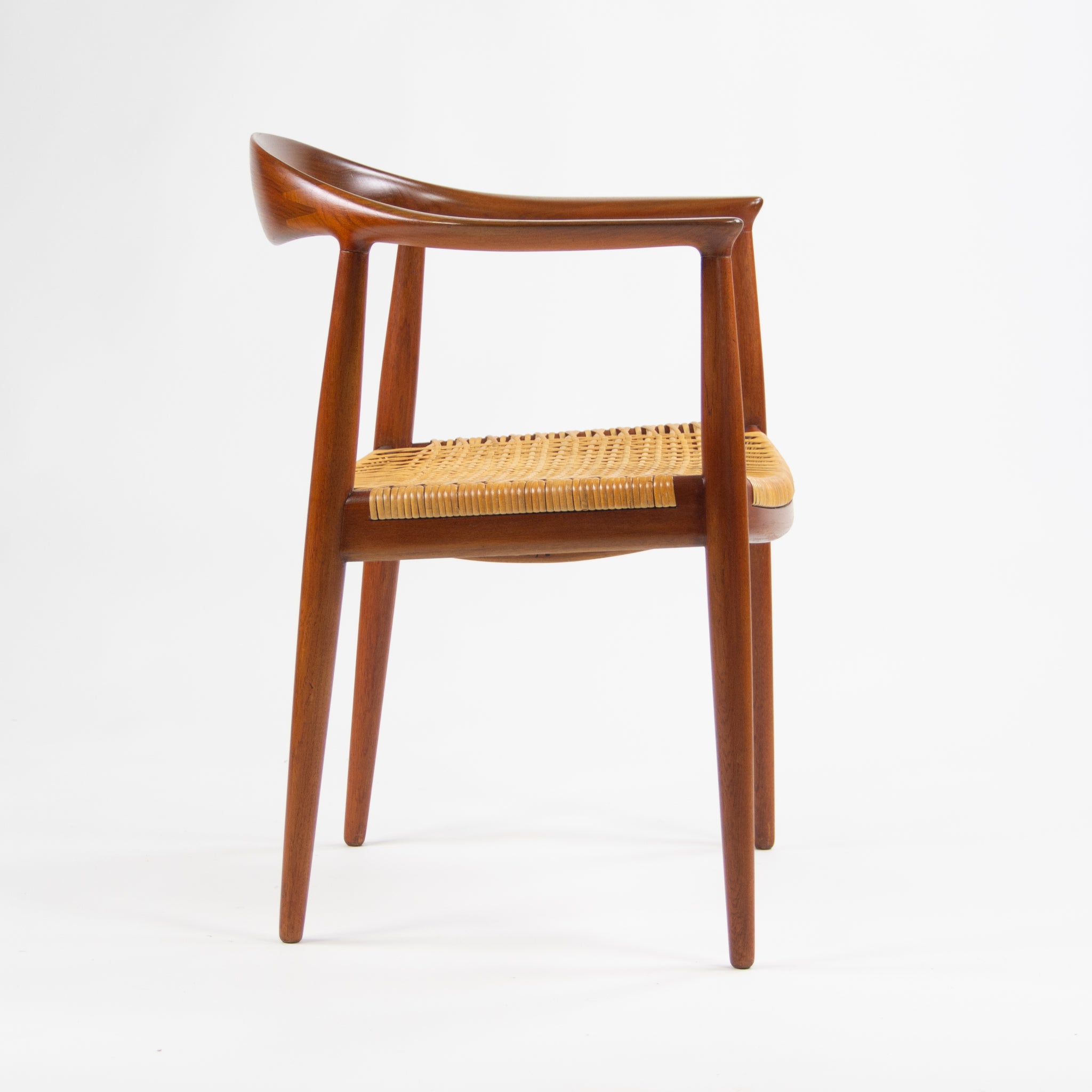 SOLD Hans Wegner Johannes Hansen Denmark The Chair Arm Chair Teak