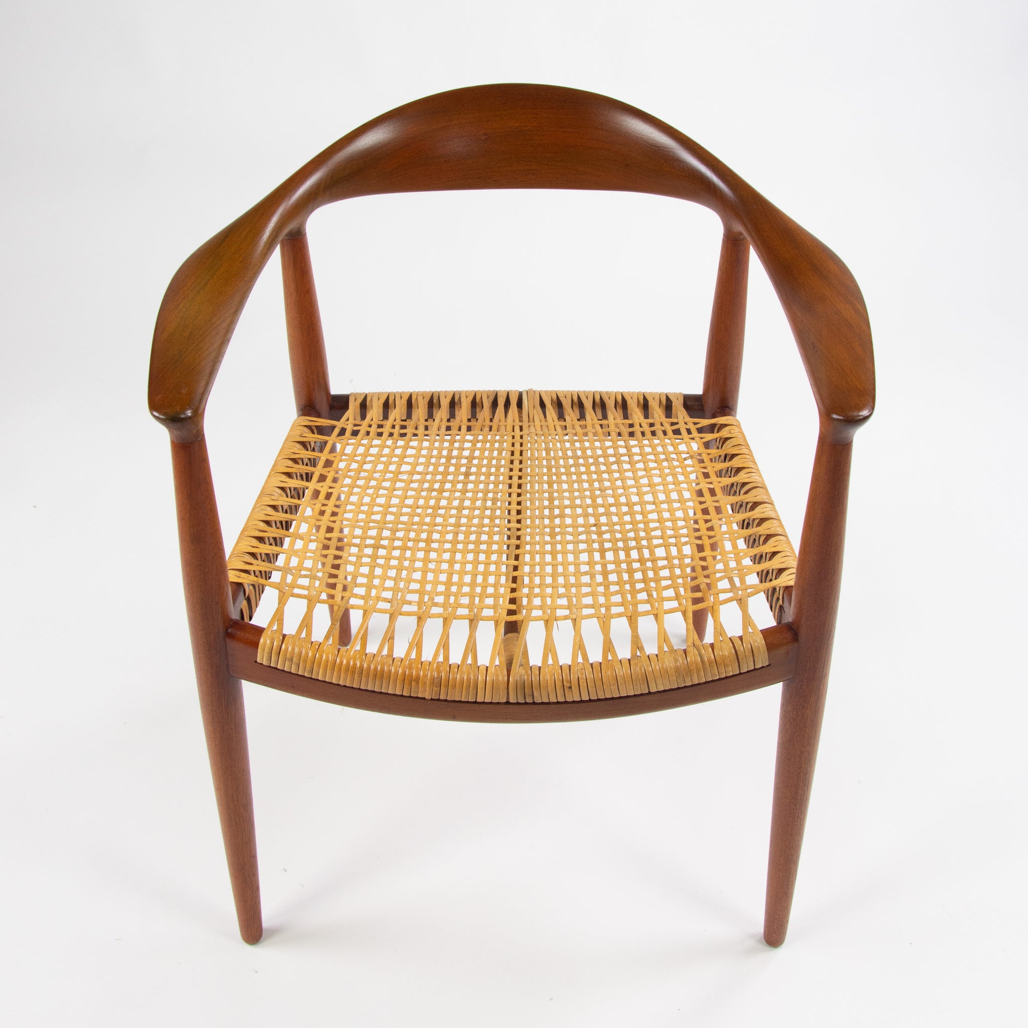 SOLD Hans Wegner Johannes Hansen Denmark The Chair Arm Chair Teak