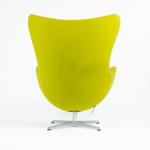 SOLD 2003 Egg Chair by Arne Jacobsen for Fritz Hansen Original Fabric Denmark Green