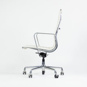 SOLD Eames Herman Miller Leather High Executive Aluminum Group Desk Chair White 2018