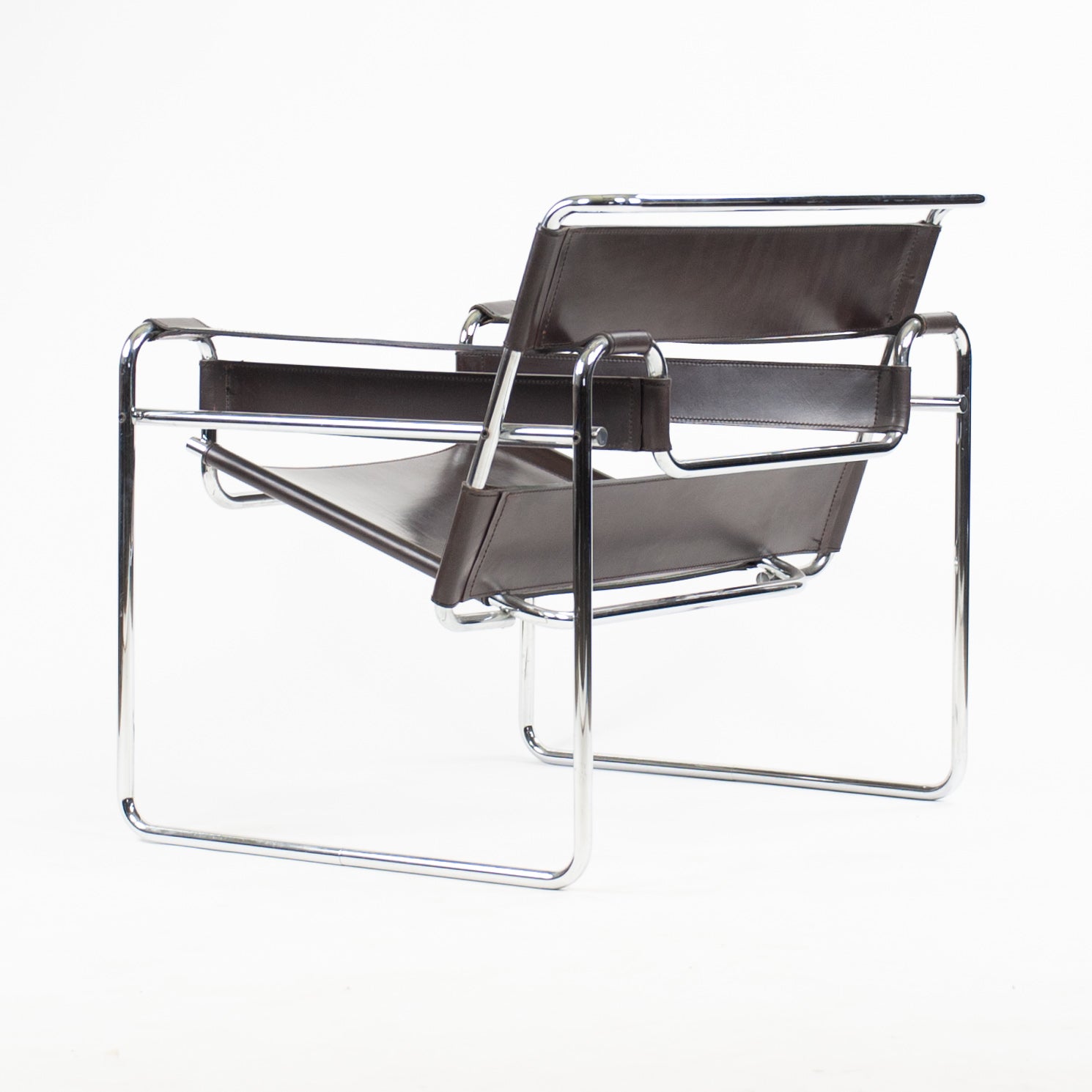 SOLD Early Marcel Breuer Wassily Chair B3 by Gavina Stendig Knoll Brown Leather