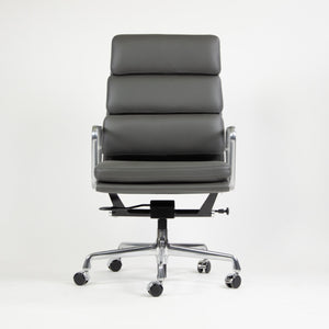 SOLD NEW 2017 Eames Herman Miller High Soft Pad Alu Desk Chairs 9x Graphite Leather