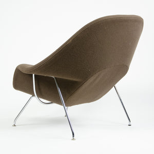 SOLD Eero Saarinen Womb Chair Knoll International Full-Size Brown Boucle Fabric