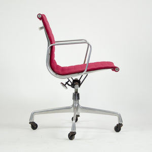 SOLD Herman Miller Eames 1982 Aluminum Group Executive Desk Chair Red Fabric