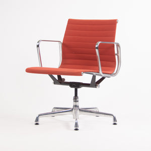 SOLD Herman Miller Eames 2006 Aluminum Group Management Desk Chair Red Orange Fabric