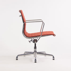 SOLD Herman Miller Eames 2006 Aluminum Group Management Desk Chair Red Orange Fabric