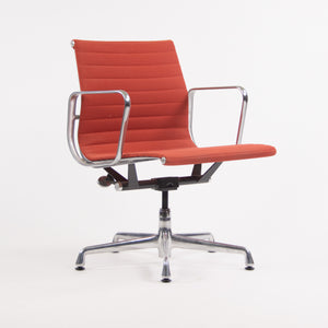 SOLD Herman Miller Eames 2006 Aluminum Group Management Desk Chair Red Orange Fabric