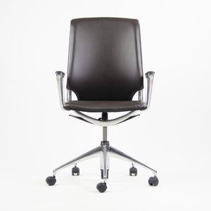 SOLD Meda by Vitra Alberto Meda Desk Chair Brown Full Leather