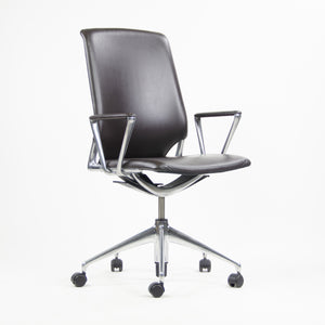 SOLD Meda by Vitra Alberto Meda Desk Chair Brown Full Leather