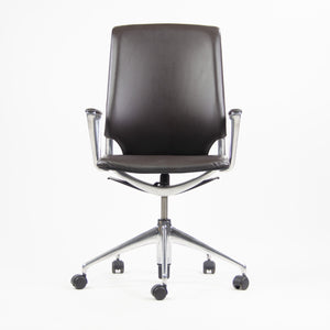 SOLD Meda by Vitra Alberto Meda Desk Chair Brown Full Leather