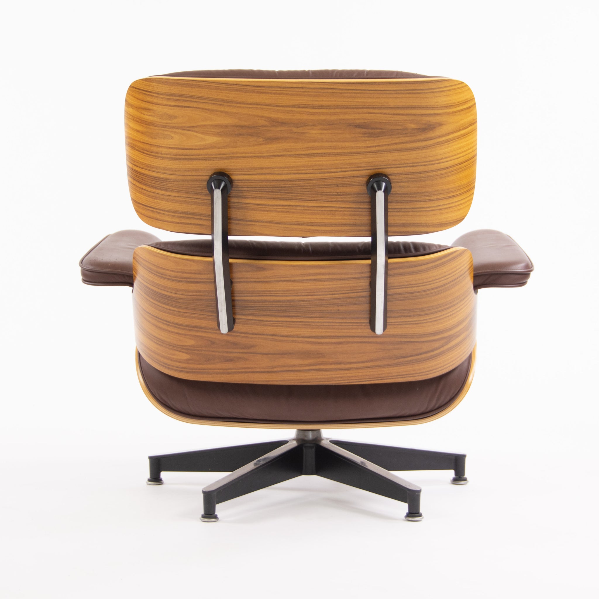 SOLD Eames Herman Miller 2010's Lounge Chair & Ottoman Palisander Brown Leather