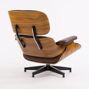 SOLD Eames Herman Miller 2010's Lounge Chair & Ottoman Palisander Brown Leather