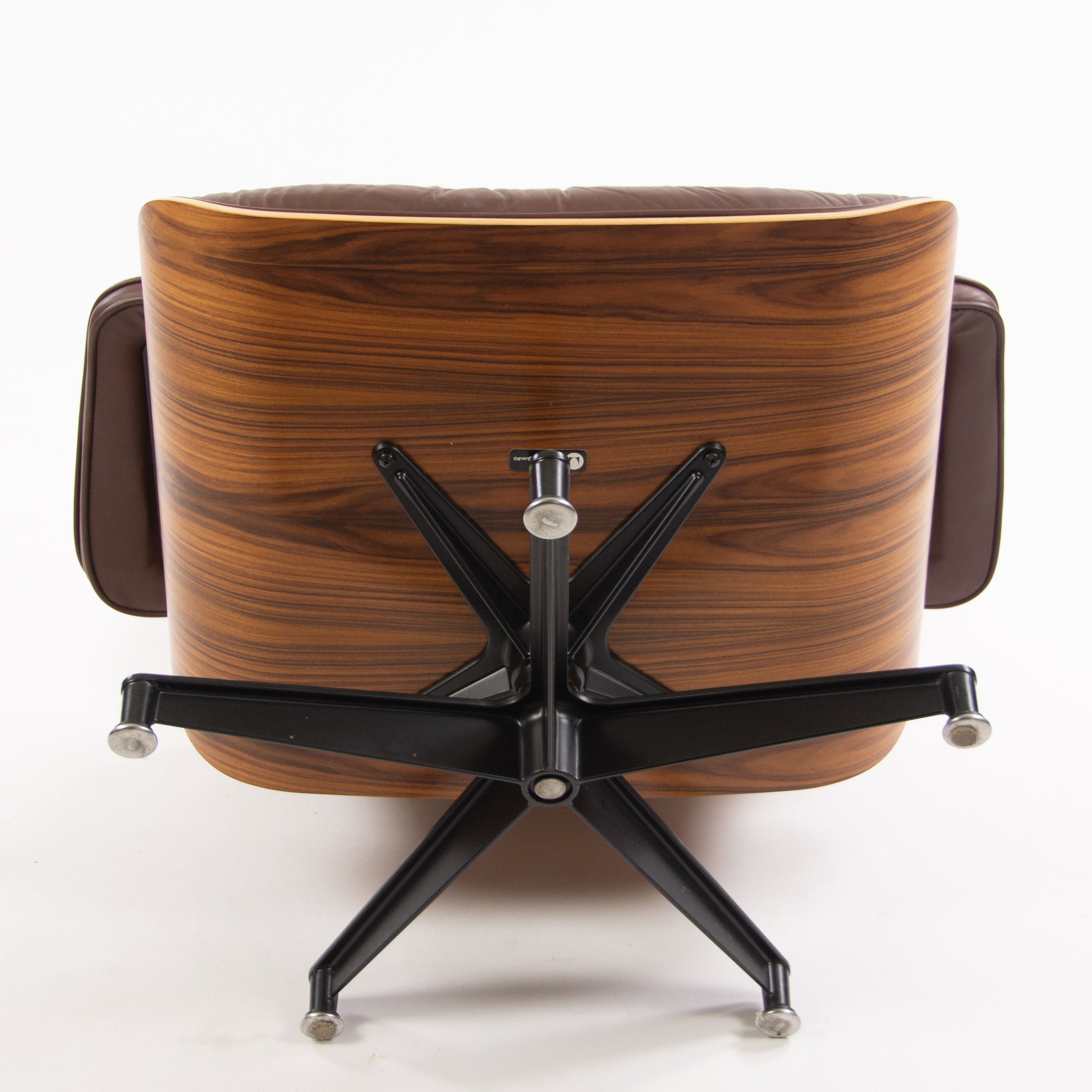 SOLD Eames Herman Miller 2010's Lounge Chair & Ottoman Palisander Brown Leather