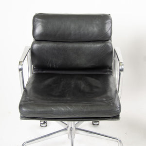 SOLD 1990S Eames Soft Pad Management Chair By Charles And Ray Eames For Herman Miller Leather, Aluminum 8x Available