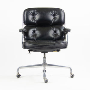 SOLD Black Eames Herman Miller Time Life Aluminum Group Chair 1970's