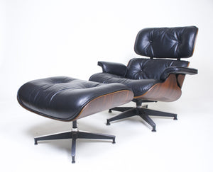 SOLD Herman Miller 1957 Eames Lounge Chair & Ottoman Rosewood 670 671